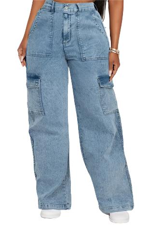 Medium Denim Cargos